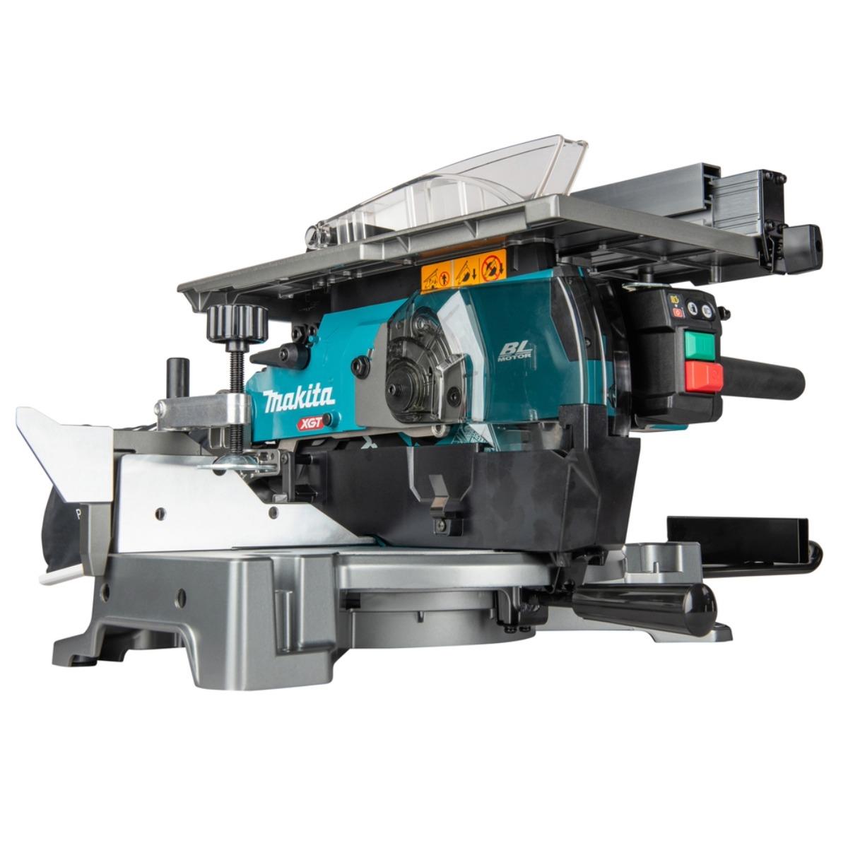 Makita LH001GZ 40V Max XGT Brushless 260mm Table Top Mitre Saw with 2 x 4.0Ah Battery & Charger