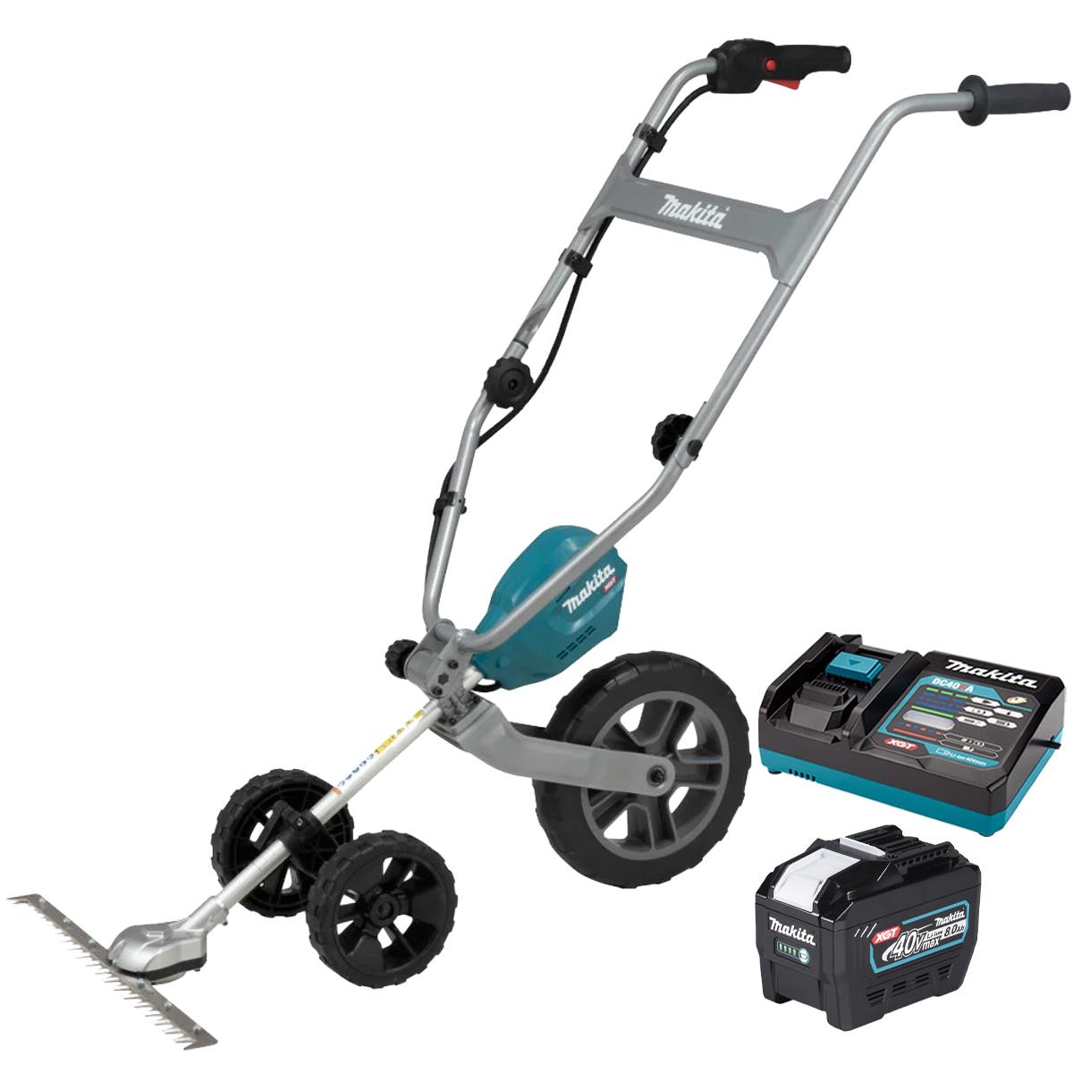 Makita UG001GZ 40V Max XGT Brushless Ground Trimmer with 1 x 8.0Ah Battery & Charger