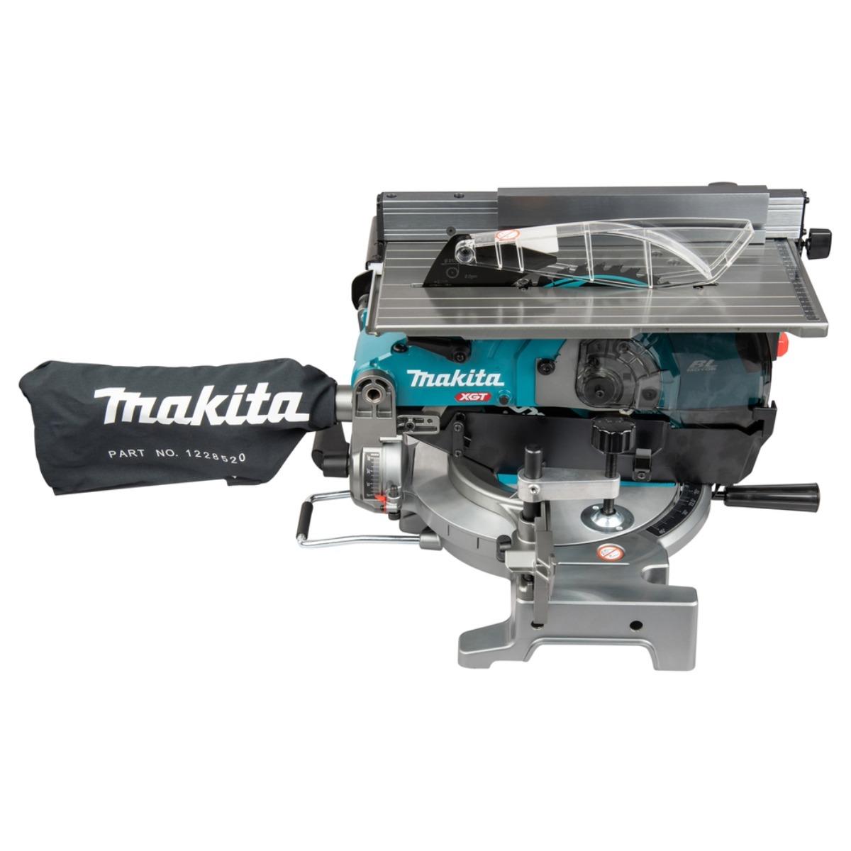 Makita LH001GZ 40V Max XGT Brushless 260mm Table Top Mitre Saw with 1 x 5.0Ah Battery & Charger