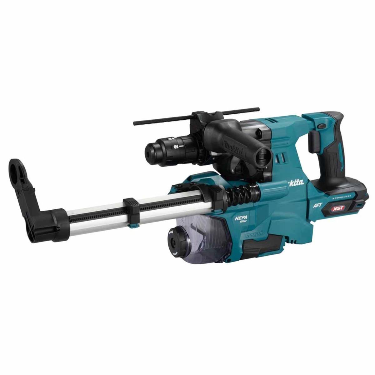 Makita HR012GZ03 40V Max XGT Brushless SDS-Plus Rotary Hammer Drill with 1 x 8.0Ah Battery, Charger Dust Collector & Case