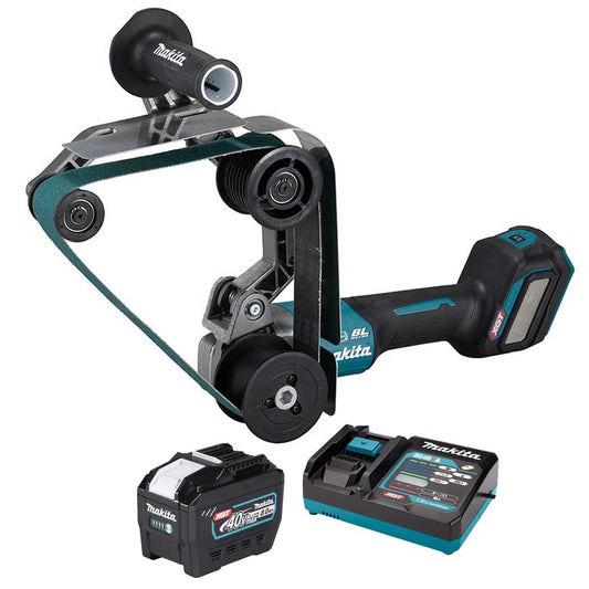 Makita BS002GZ 40V Max XGT Brushless Pipe Belt Sander with 1 x 8.0Ah Battery & Charger