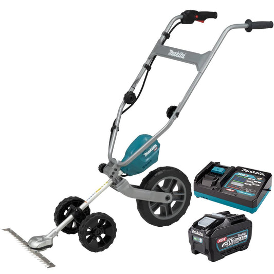 Makita UG001GZ 40V Max XGT Brushless Ground Trimmer with 1 x 5.0Ah Battery & Charger