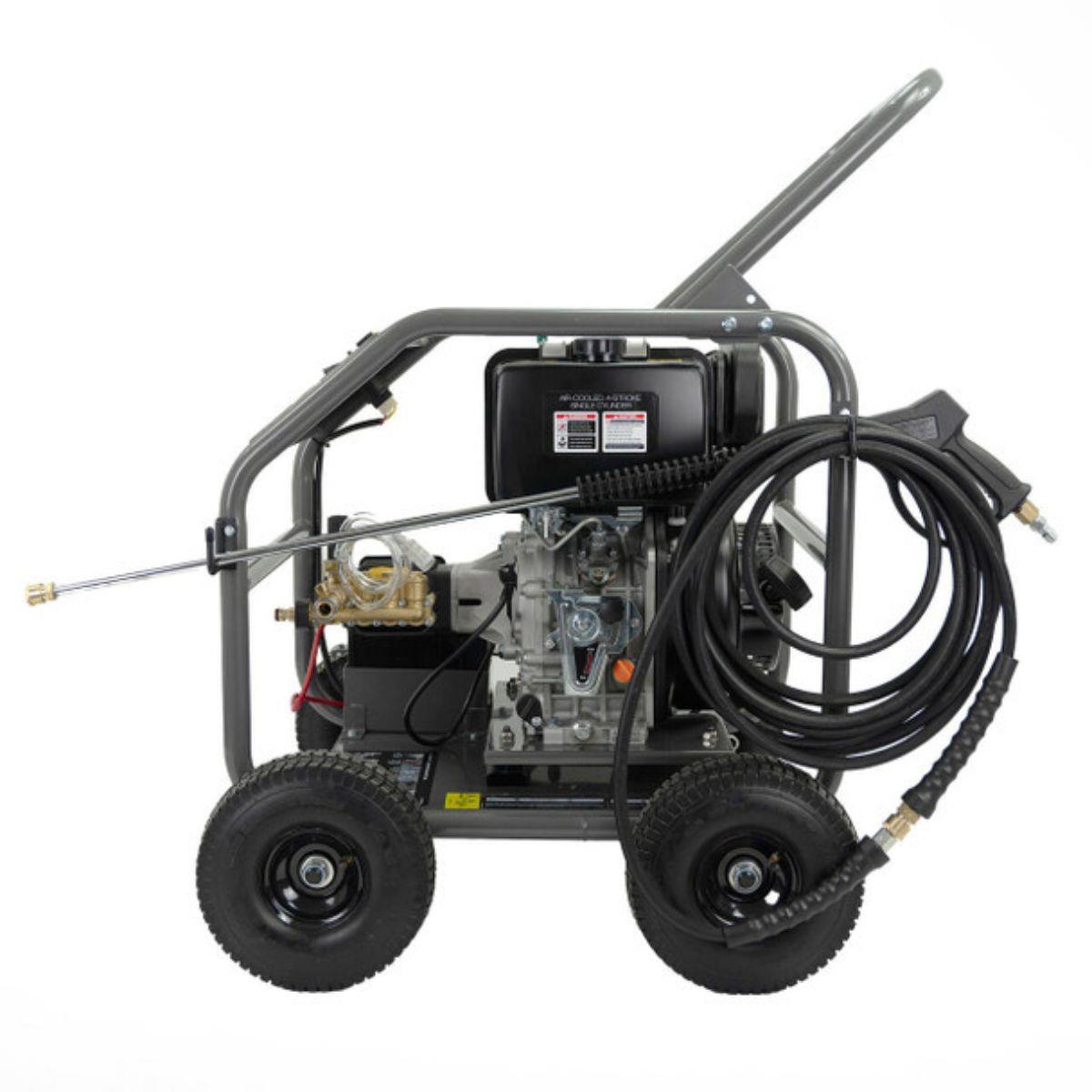 Hyundai HYW4000DE2 4000psi/275 bar Diesel Pressure Washer Annovi Reverberi Triplex Pump 13L/min with 10m Hose