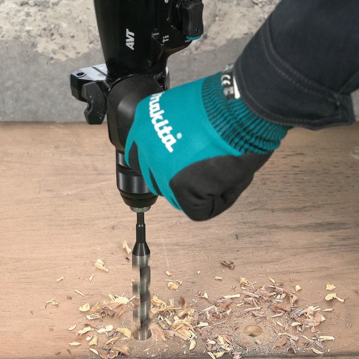 Makita HR012GZ03 40V Max XGT Brushless SDS-Plus Rotary Hammer Drill with 1 x 4.0Ah Battery, Charger Dust Collector & Case