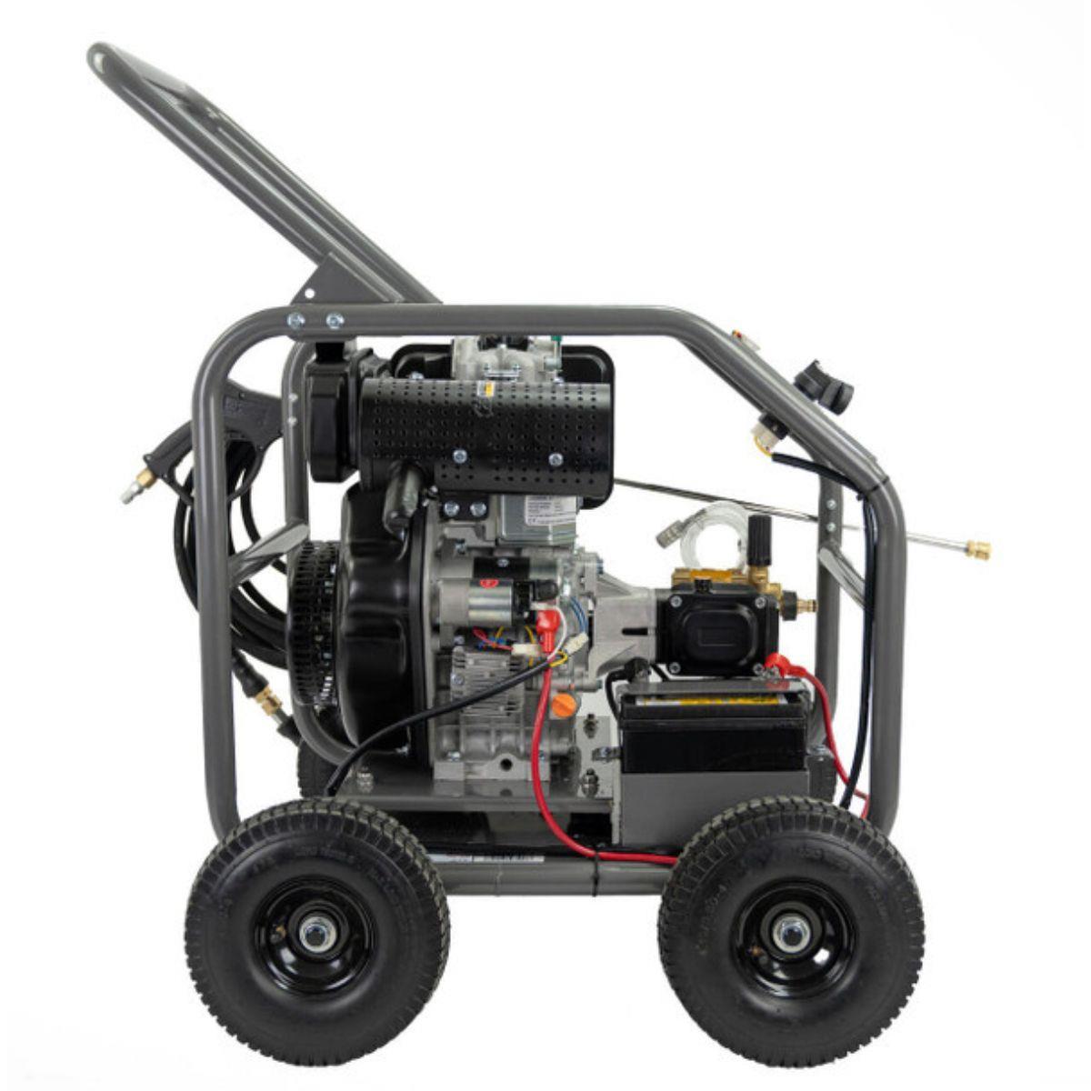 Hyundai HYW4000DE2 4000psi/275 bar Diesel Pressure Washer Annovi Reverberi Triplex Pump 13L/min with 10m Hose