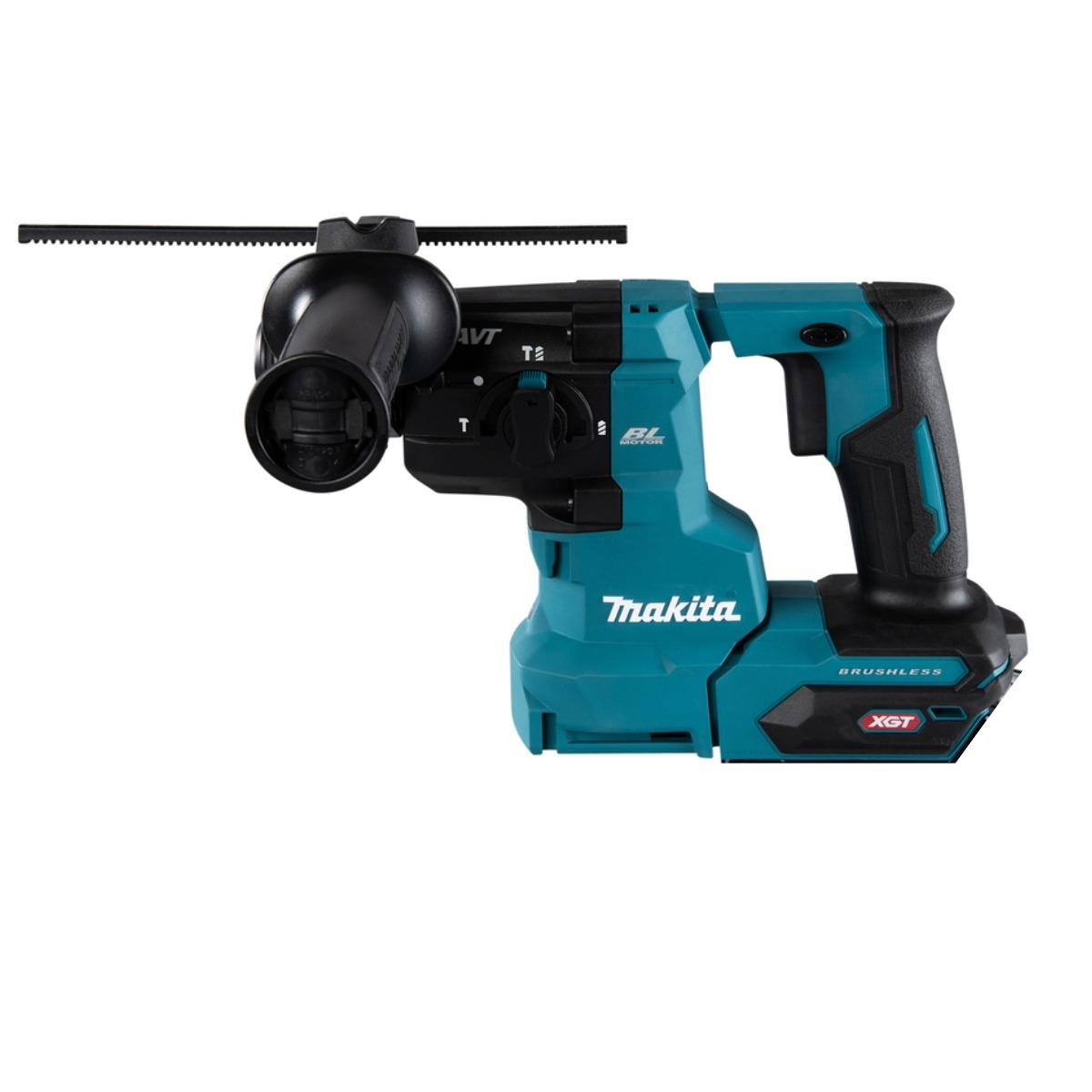Makita HR010GZ 40V Max XGT Brushless SDS-PLUS Rotary Hammer Drill with 2 x 5.0Ah Battery & Charger