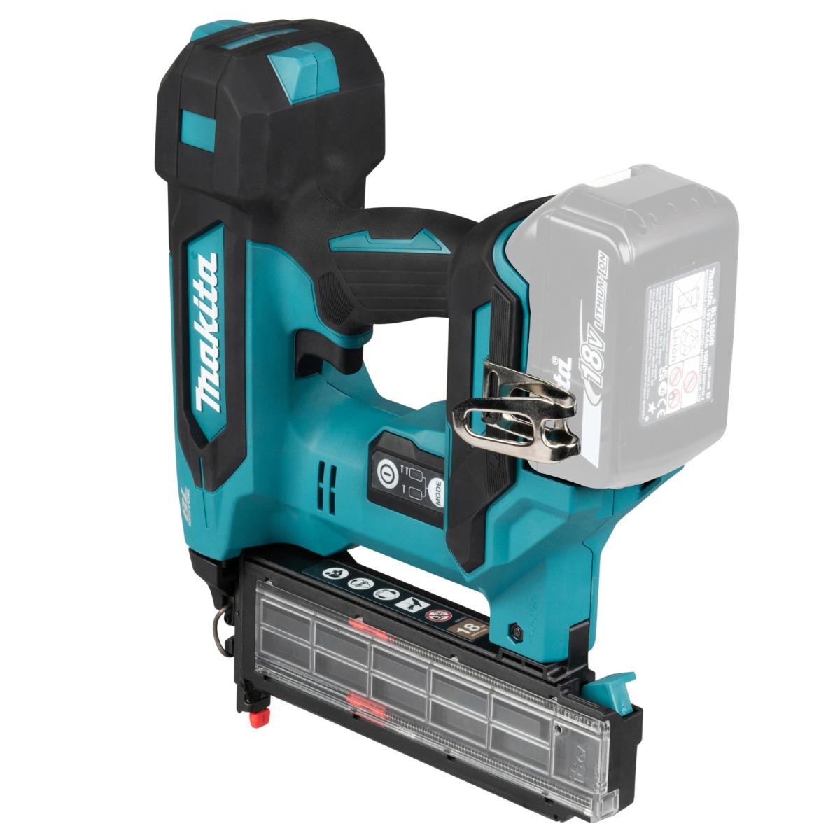 Makita DBN501ZJ 18V Brushless 18G Brad Nailer with 1 x 9.0Ah Battery Charger & Case
