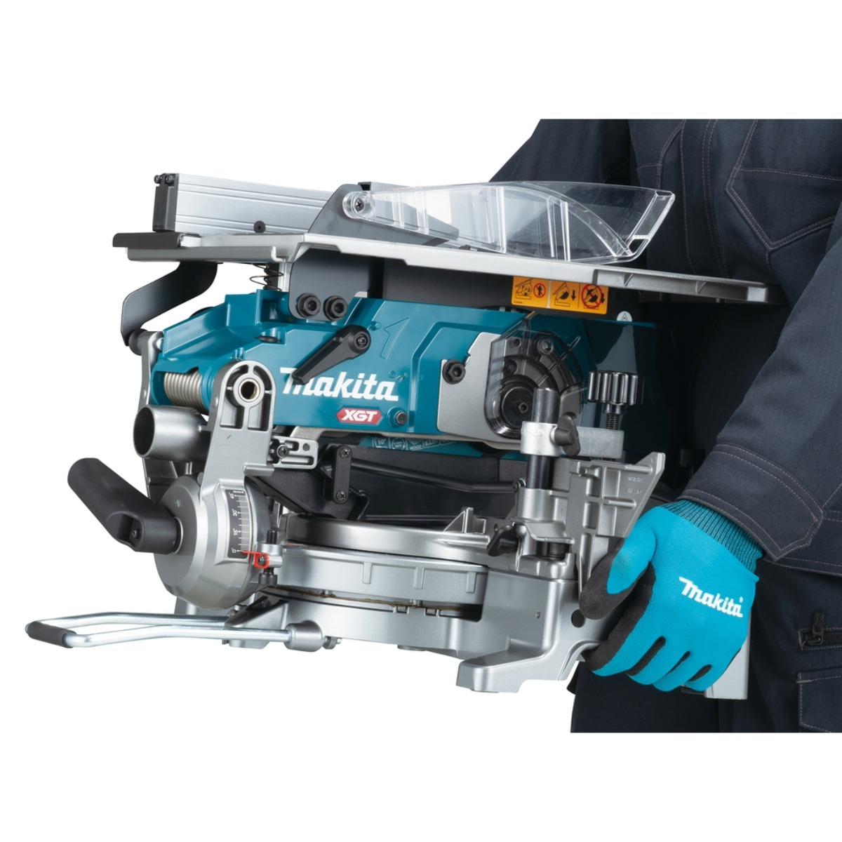 Makita LH001GZ 40V Max XGT Brushless 260mm Table Top Mitre Saw with 1 x 5.0Ah Battery & Charger