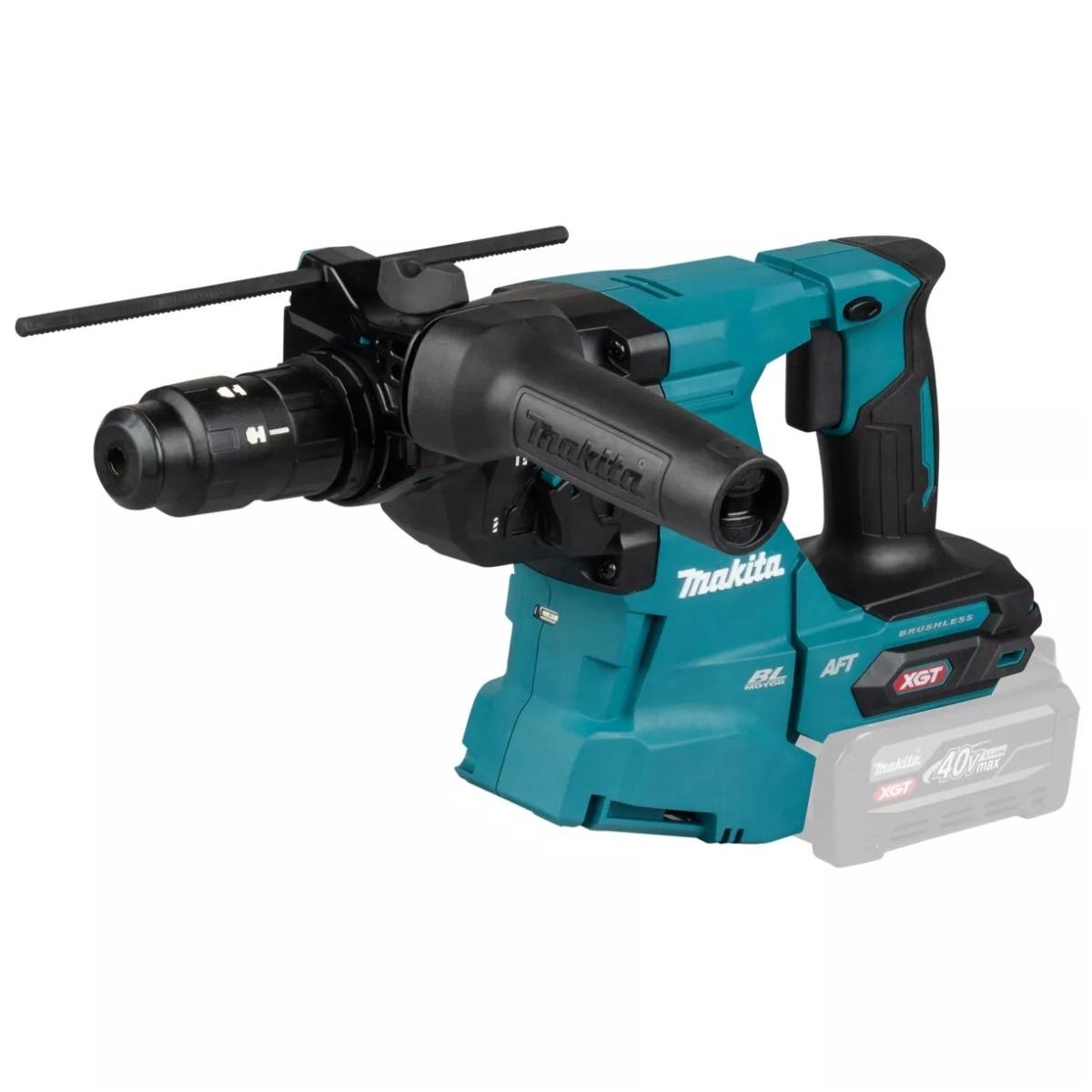 Makita HR012GZ03 40V Max XGT Brushless SDS-Plus Rotary Hammer Drill with 1 x 5.0Ah Battery, Charger Dust Collector & Case